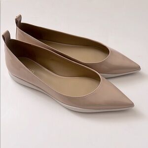 Michael Kors Nude Beige Patent Flats 8.5